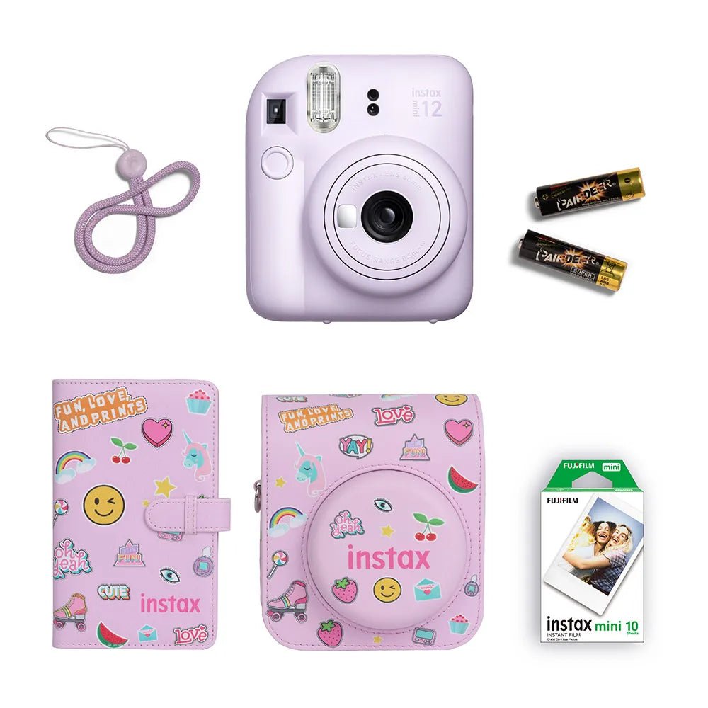Instax Camera Mini 12 Promo Kit Purple - Fujifilm - The Toy Store
