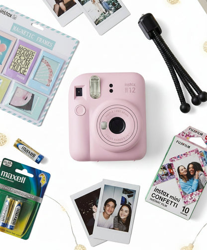 Instax Camera Mini12 Promo Kit Pink - Fujifilm - The Toy Store