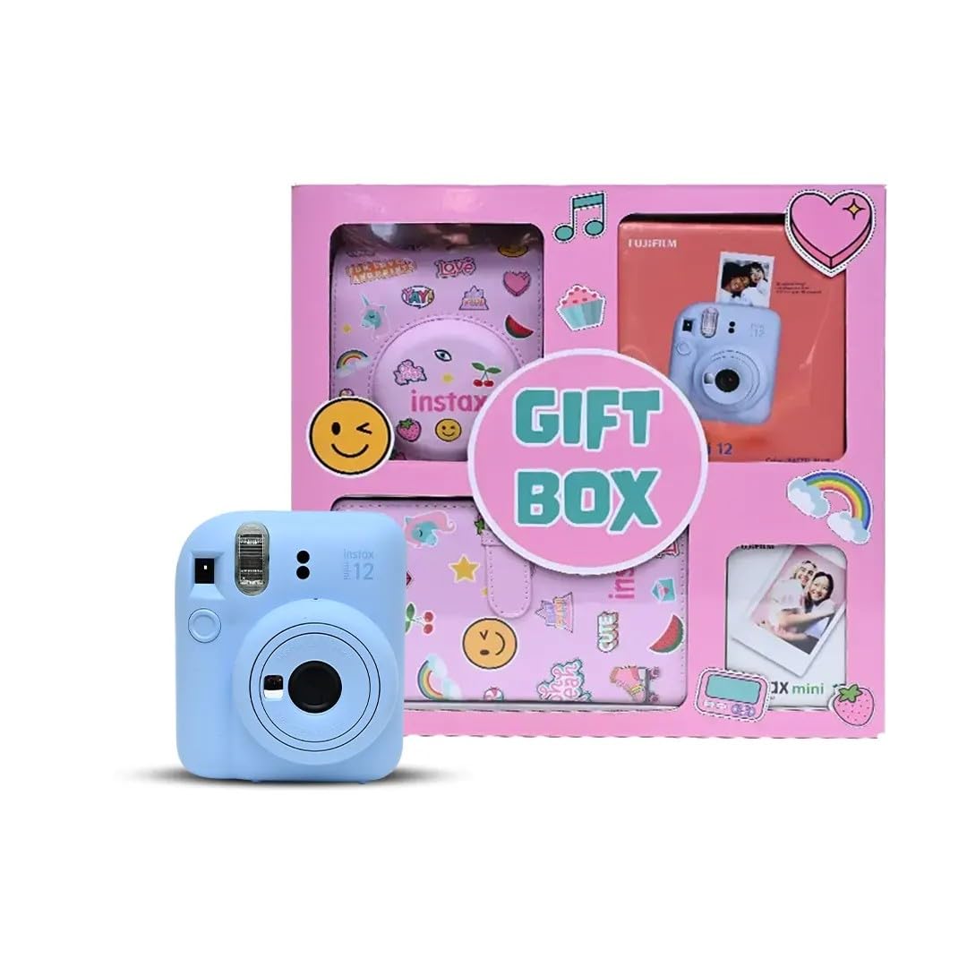 Instax Mini 12 Instant Camera Promo Kit - Blue - Fujifilm - The Toy Store