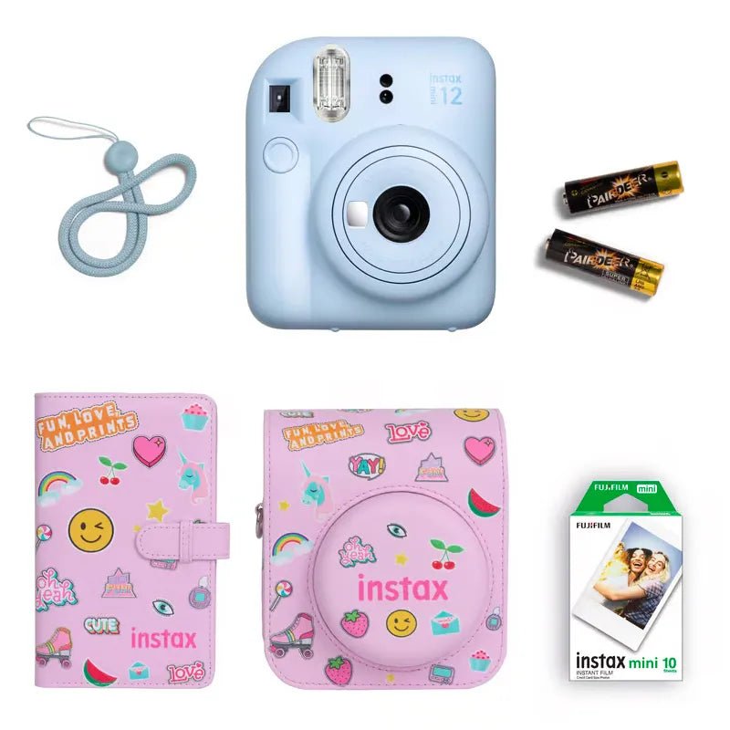 Instax Mini 12 Instant Camera Promo Kit - Blue - Fujifilm - The Toy Store