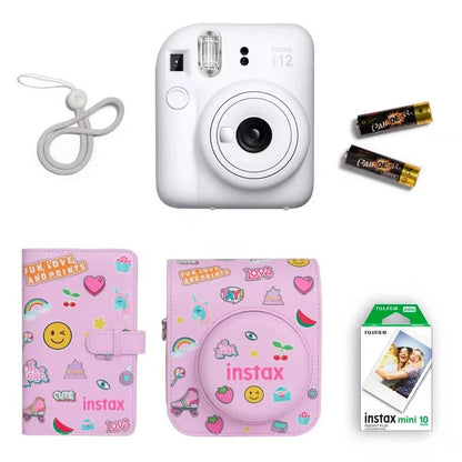 Instax Mini 12 Instant Camera Promo Kit - White - Fujifilm - The Toy Store