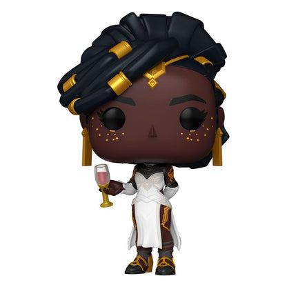 Arcane Mel Vinylfigur mit Umhang und Drink im Glas, POP-Style