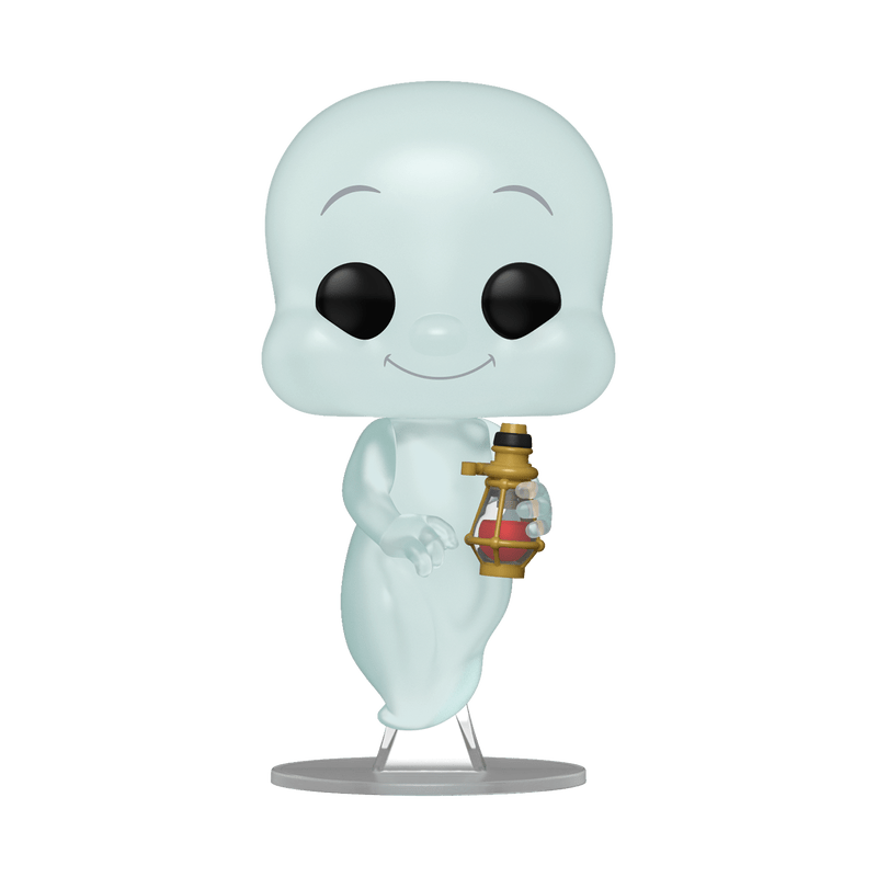 Casper 30th Anniversary vinyl figure holding a small ghost trap, front view