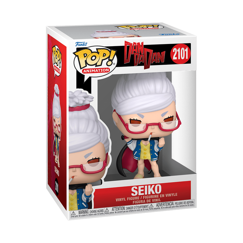 Seiko Ayase POP! Animation Vinylfigur im Displaykarton, weißes Haar und rote Brille