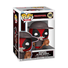 Deadpool as Don Quixote POP! Plus boxed figure, helmet, gray suit, red accents