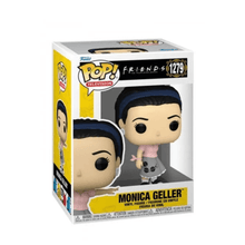 Monica Geller Funko POP figure in box, pink tie, gray dress