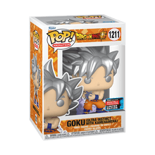 Funko POP! Goku Ultra Instinct vinyl figurine in box, silver spiky hair