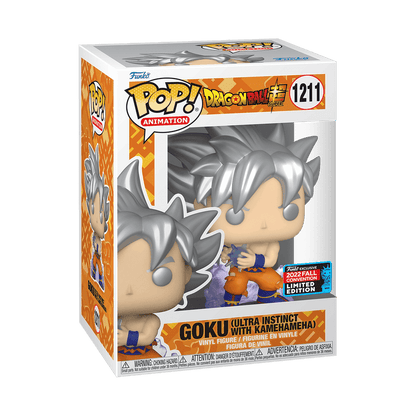 Funko POP! Goku Ultra Instinct vinyl figurine in box, silver spiky hair