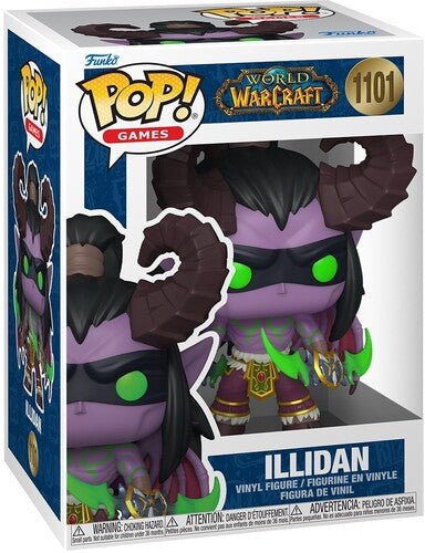 Funko POP! Illidan vinyl figure in World of Warcraft character box, #1101