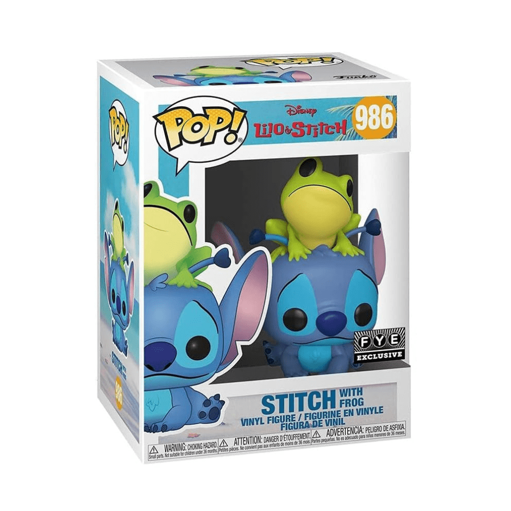 Lilo & Stitch Stitch With Frog Us Exclusive Vinyl - Funko - The Toy Store