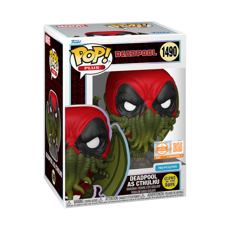 Funko POP! Plus Deadpool as Cthulhu in box, glowing edition 1490