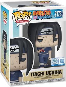 Funko POP! Itachi Uchiha vinyl figure in blue ninja outfit with headband, boxed