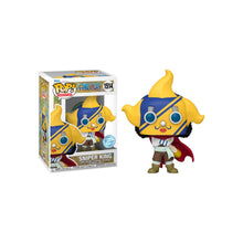 Sniper King vinyl figure yellow hood, blue straps, red cape (out of box)
