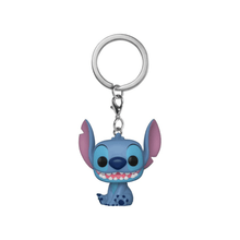 Schlüsselanhänger Stitch Vinylfigur mit Metallring, blaues Gesicht und große Ohren
