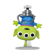 Alien with Claw vinyl figure, green alien with blue helmet and gray claw arms