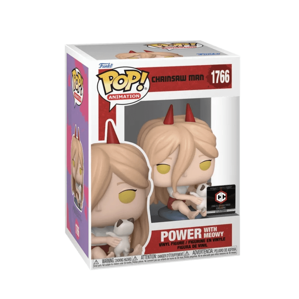 Funko POP! Animation Chainsaw Man Power with Meowy vinyl figure in box