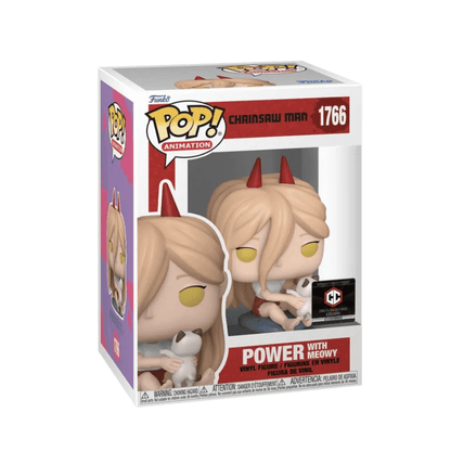 Funko POP! Animation Chainsaw Man Power with Meowy vinyl figure in box