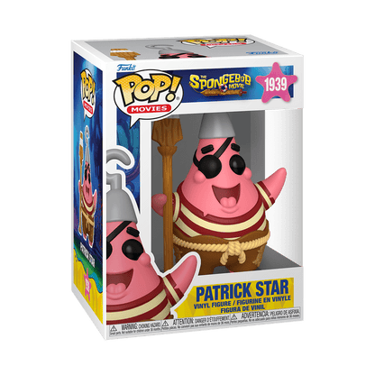 Funko Pop! Pirate Patrick Star vinyl figure with hat and braided rope belt