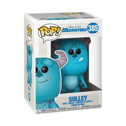 Funko Pop! Sulley Vinyl Figur in Box, türkisblaues Monster mit lila Armen, 385