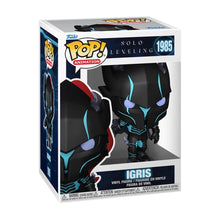Funko Pop! Igris vinyl figure in box, black outfit with blue glowing details