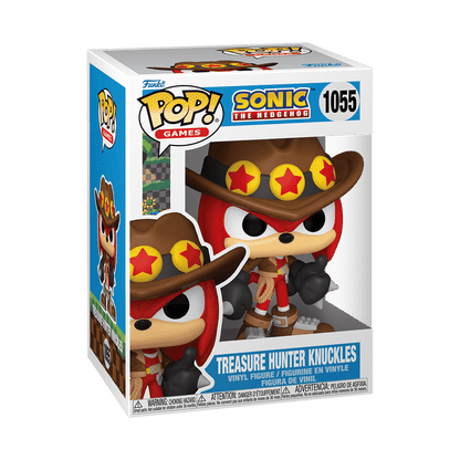 Treasure Hunter Knuckles Funko POP! vinyl figure in box, Sonic the Hedgehog (1055)