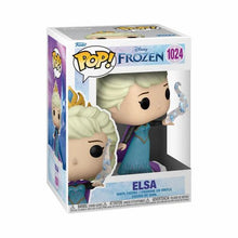 Funko POP! Elsa vinyl figure in blue and purple dress, boxed packaging