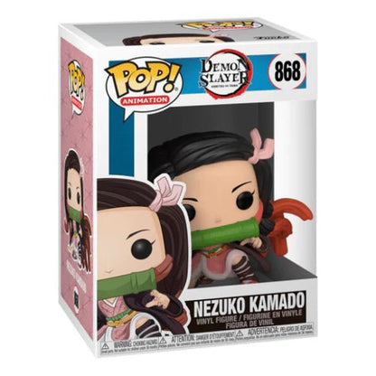 Funko POP! Vinyl figure of Nezuko Kamado in pink kimono, box packaging