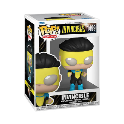 POP! Invincible vinyl figure in box, yellow hair, black suit, blue boots