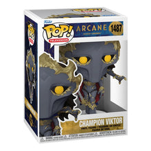 Funko POP! Arcane vinyl figure in box: Champion Viktor, blue suit, gold details