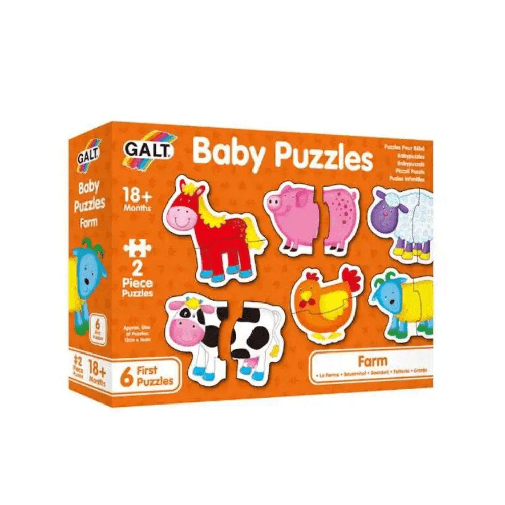 Baby Farm Animal Puzzles - Galt - The Toy Store