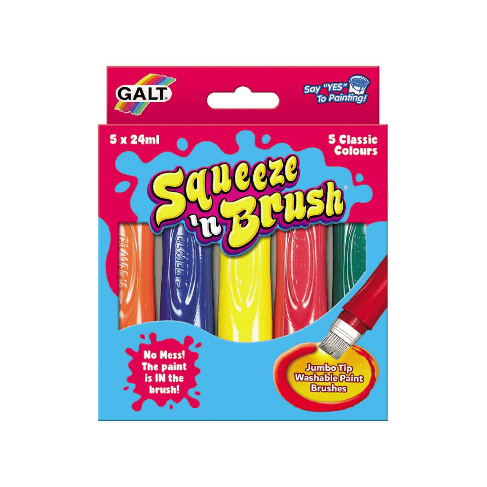 Squeeze N Brush 12 Classic Colours - Galt - The Toy Store