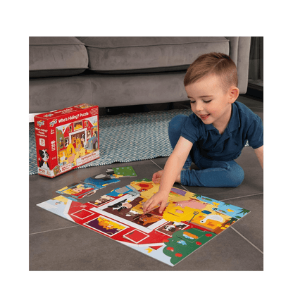 Who's Hiding? Farmyard Fun Puzzle - Galt - The Toy Store