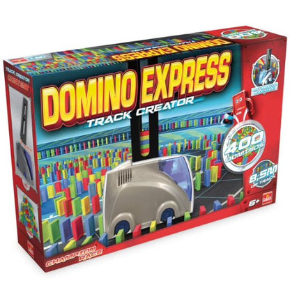 Domino track creator toy set in colorful retail box
