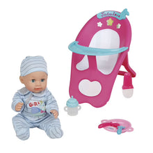 Doll with chair and accessories