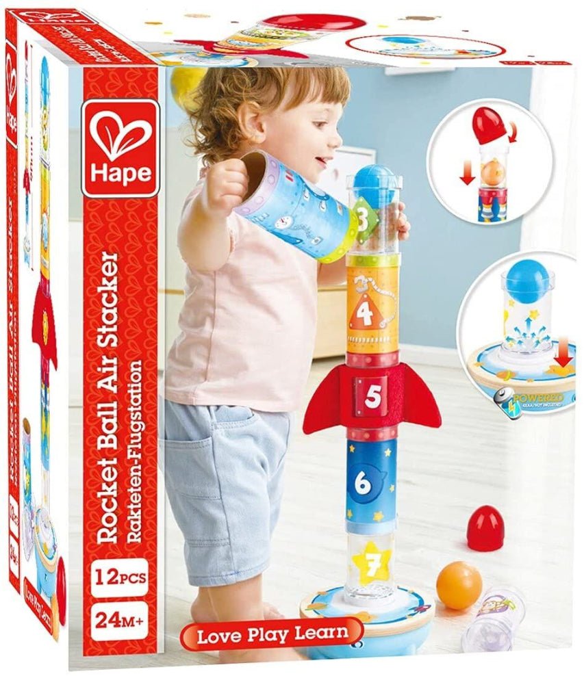 Air - Powered Rocket Ball Air Stacker - Hape - The Toy Store