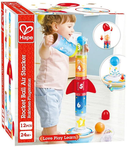 Air - Powered Rocket Ball Air Stacker - Hape - The Toy Store