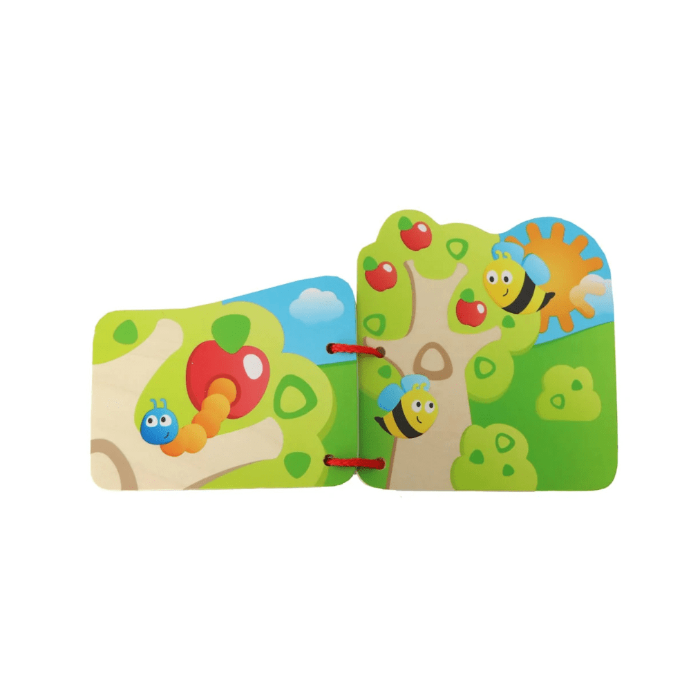 Baby's Farm - Themed Tional Wooden Book - Hape - The Toy Store