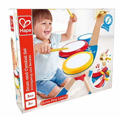 Drum and Cymbal Toy Set - Hape - The Toy Store