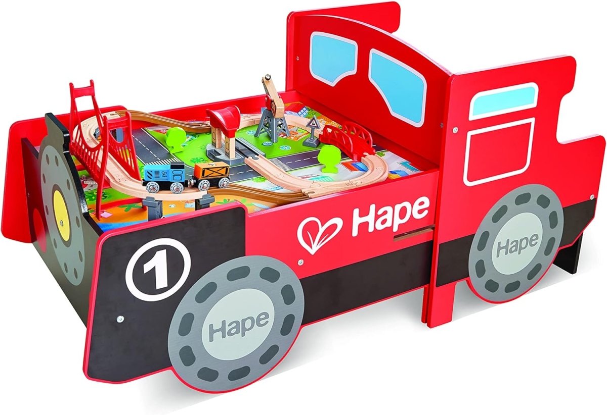 Hape Ride - On Engine Wooden Railway Set - Hape - The Toy Store