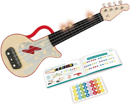 Learn With Lights Ukulele Red - Hape - The Toy Store
