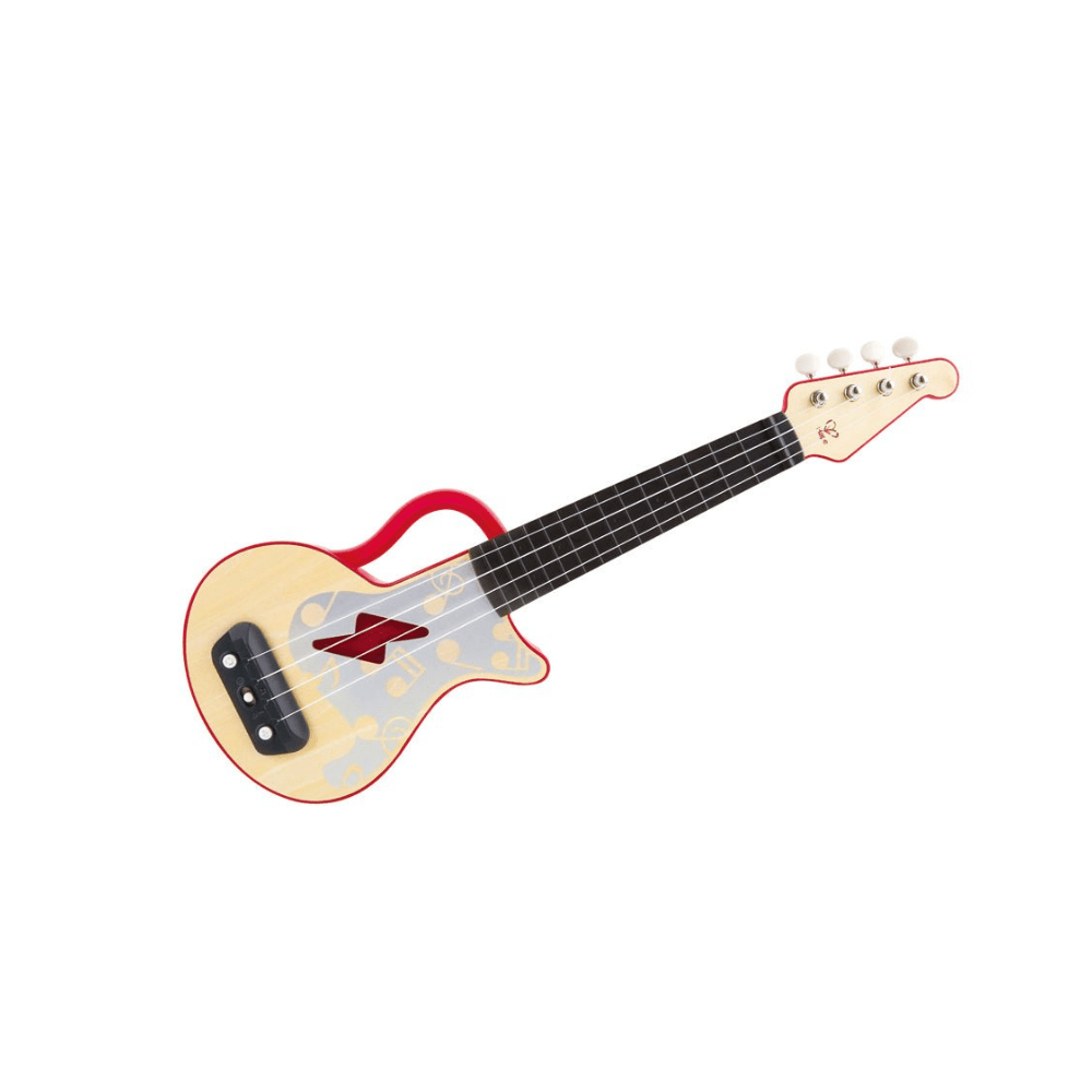 Learn With Lights Ukulele Red - Hape - The Toy Store