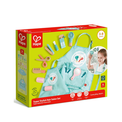 Super Stylish Hair Salon Set - Hape - The Toy Store