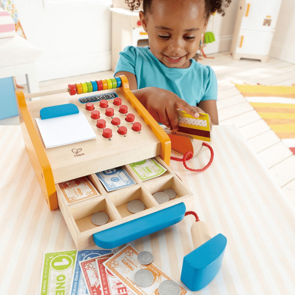 Wooden Cash Register Toy - Hape - The Toy Store