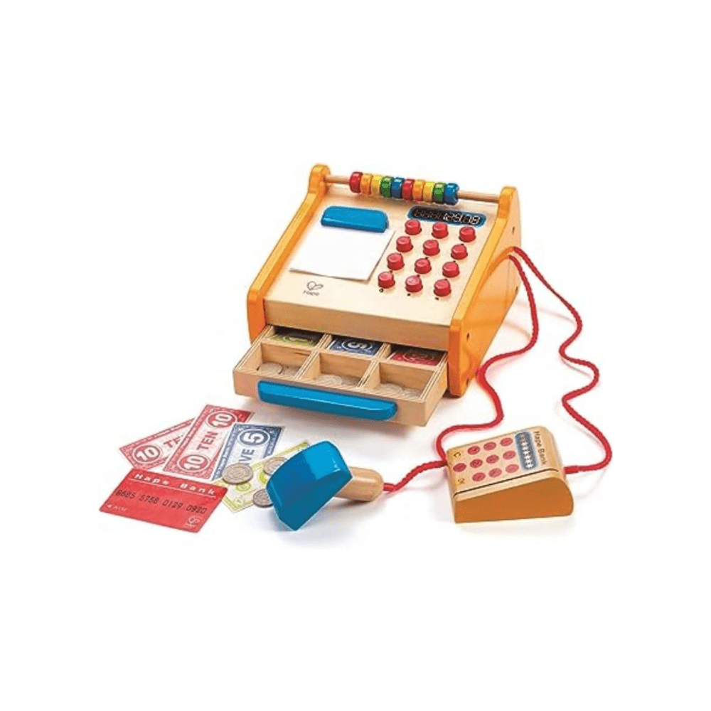 Wooden Cash Register Toy - Hape - The Toy Store