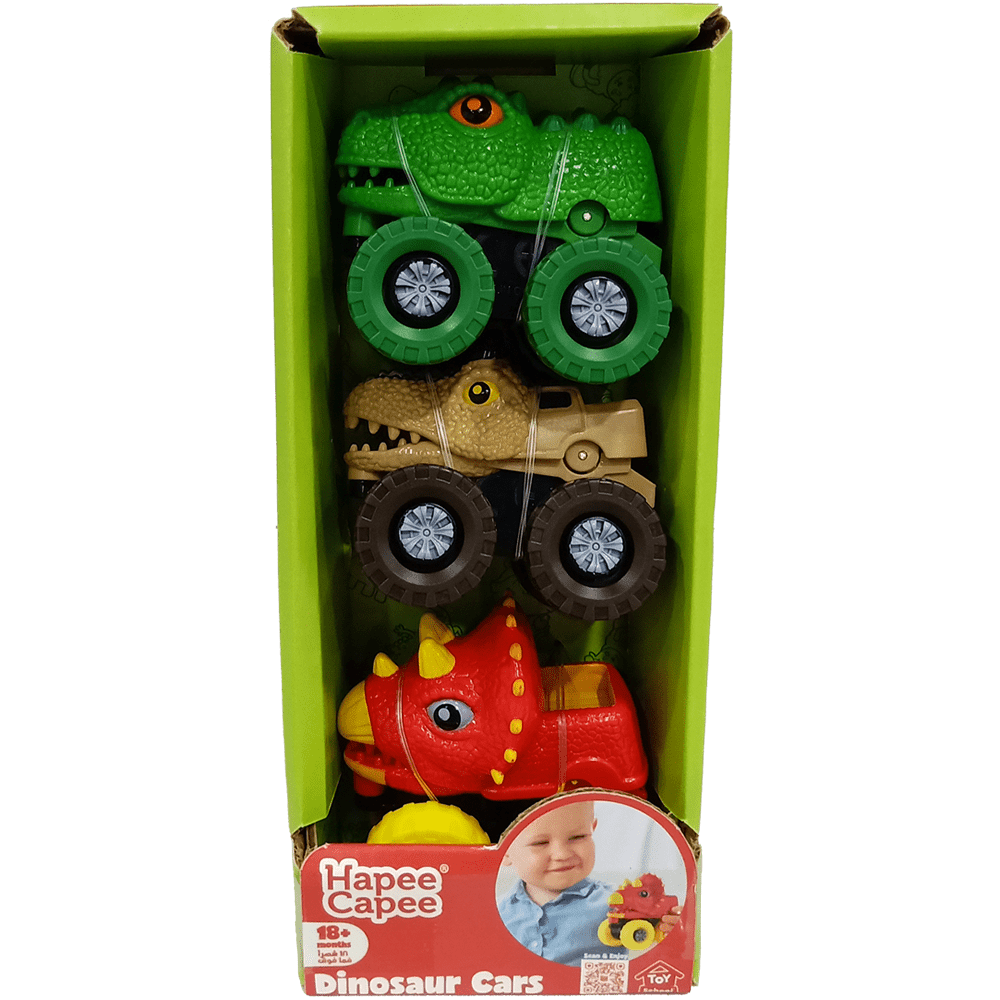 Dinosaur Themed Car Pack - Hapee Capee - The Toy Store
