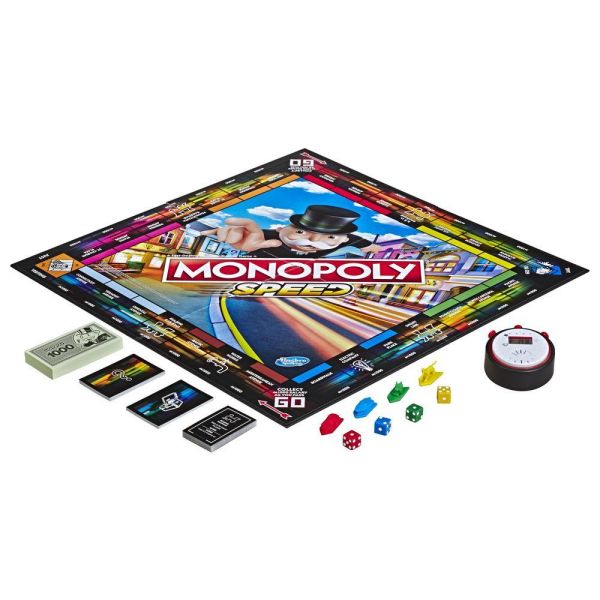 Monopoly Speed Board Game - Hasbrogame - The Toy Store