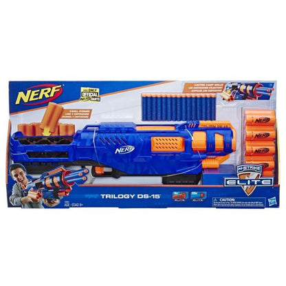 N - Strike Elite Trilogy Ds - 15 Dart Blaster - Hasbronerf - The Toy Store