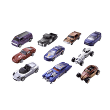 Set of 10 die-cast cars in mixed colors, assorted car designs