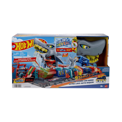 Shark Car Wash Track Set - Hot Wheels - The Toy Store