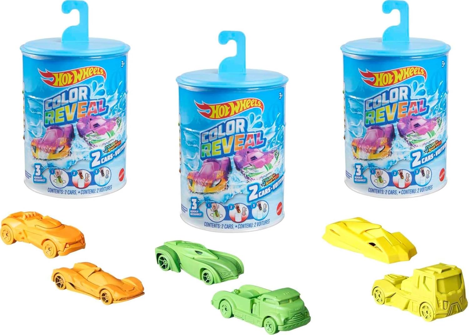 Color Reveal 2 Pack of Vehicles - Hot Wheels - The Toy Store